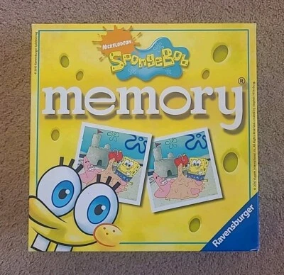 Ravensburger SpongeBob SquarePants Memory Game 2010 - Incomplete: 1 Card Missing - Image 1 of 4