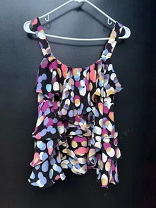 Odille Top Women's 4 Anthropologie Camisole Blouse Silk Ruffles Bubbles Shirt - Picture 1 of 5