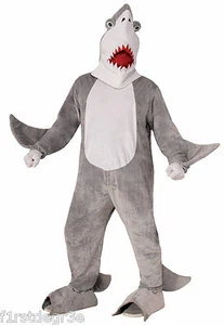 FORUM PLUSH CHOMPER THE SHARK MASCOT ADULT HALLOWEEN COSTUME SIZE STANDARD 72687 - Picture 1 of 1