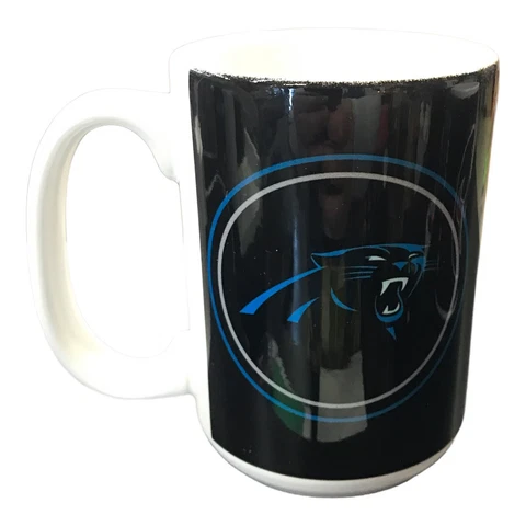 NFL Carolina Panthers 14-Ounce Warm Up Ceramic Mug Cover