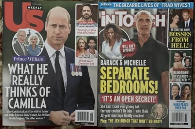 US And In Touch  Lots MAGAZINES SEP 2 Th 2024 Prince William Barrack Michele - Image 1 of 3