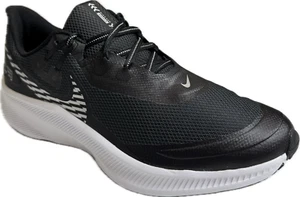 Nike Men's Quest 3 Shield Black White Grey Running Sneakers, CQ8894 001 - Picture 1 of 6