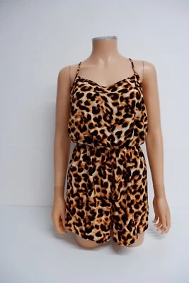 Oh My Love NUEVO Mono Estampado Leopardo Talla S Pequeño Reino Unido 8-10 Nuevo con Etiquetas Para Mujer’s Foto 1 de 4
