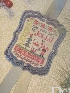 Patrón de punto de cruz de Santa Sampler Jolly Soul de Erica Michaels - Imagen 1 de 3
