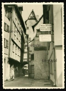 Wertheim um 1960 - Münzgasse Schild Kürschner Nenninger Schneider - Foto 7x10cm - Bild 1 von 2