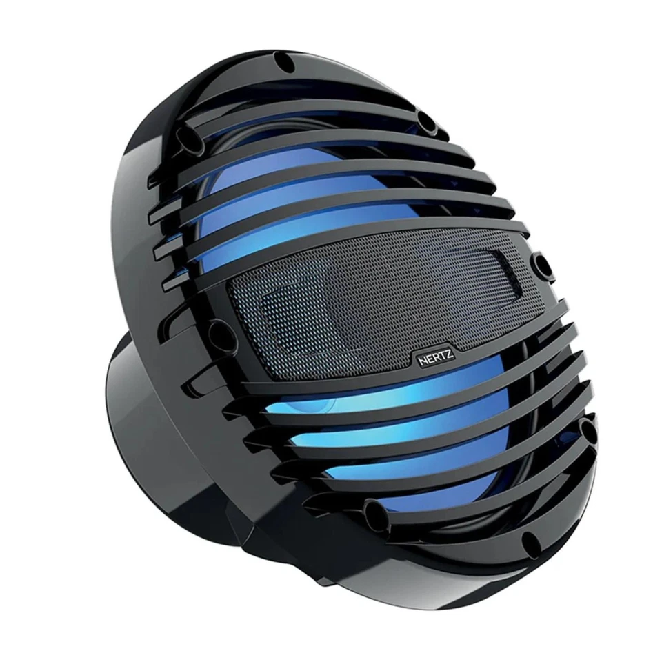 Hertz HMX-8-LD-TC 8" Black Hi-End Marine RGB LED Coaxial Speakers (Pair) - Image 1 of 1