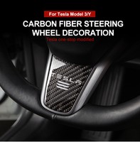 Tesla Model 3 Car Steering Wheel Decoration Y Sticker Accessories