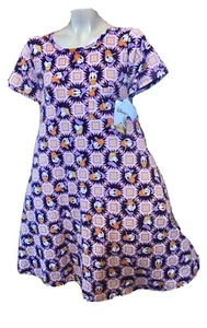 Lularoe Carly Disney Donald Duck lila Kleid neu Etikett S Bn 160 Magic Kingdom 112 - Bild 1 von 1