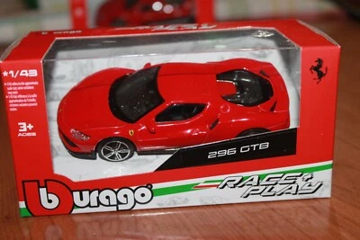 FERRARI - 296 GTB - 2021 - MODELLINO BURAGO SCALA 1/43 - SERIE FERRARI - Immagine 1 di 4