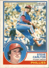 1983 O-Pee-Chee Philadelphia Phillies Baseball Card #70 Steve Carlton