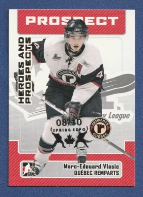 MARC-EDOUARD VLASIC 2006-07 Heroes Prospects /10 PROMO RC #189 Toronto Expo Card - Image 1 of 2