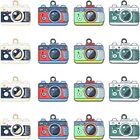 1.8*2.1cm Enamel Camera Charms  For Jewelry Making Accessories