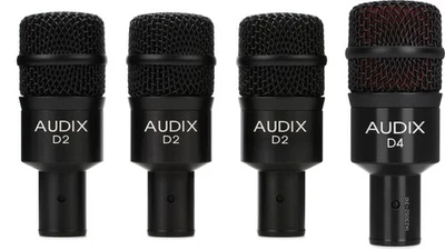 Audix D2 Trio Dynamic Instrument Microphone 3-pack + Audix D4 Value Bundle - Image 1 of 3