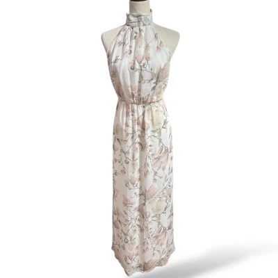 Покажите мне свой Mumu цветочный с бретелью через шею макси платье размер M магнолия печати свадьбы гостя - Изображение 1 из 4