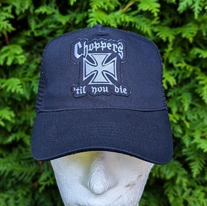 Choppers Till You Die  Trucker Cap Mütze Biker Harley Old School Snapback - Picture 1 of 3