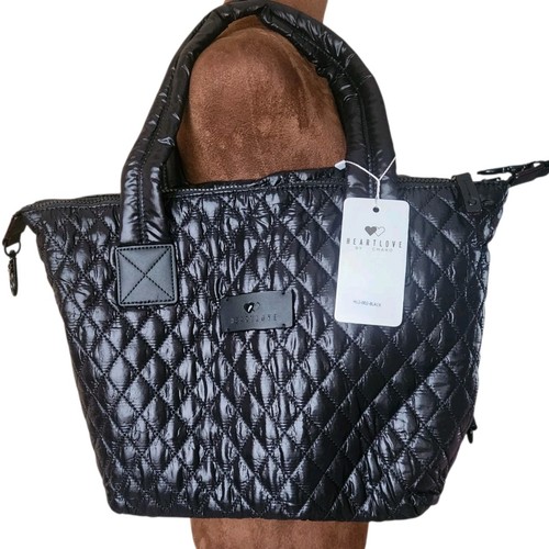 Heart Love By Charo New Tote bag Quilted Blue Removable  display picture 3