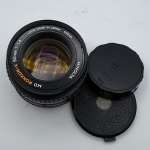 Minolta 50mm F/1.4 Rokkor-X MD Mount Manual Focus Lens, without Caps - Picture 1 of 6