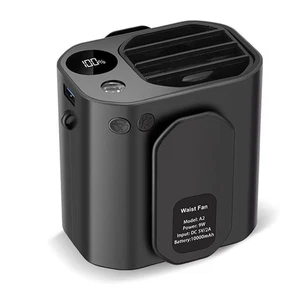 Lightweight Waist Clip Fan and Flashlight for Hiking and Camping Trips - Picture 1 of 12