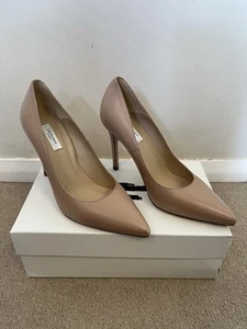 LK Bennett Nude Farn Schuhe Leder Spitze Stiletto UK 6 Formell Hochzeit UVP 195£ - Bild 1 von 17