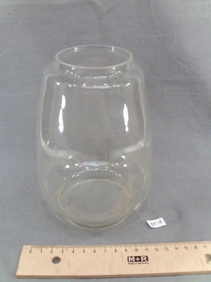 ancien verre de lampe tempête en verre hauteur 16,5 cm lampe à pétrole (DF18) - Photo 1/2