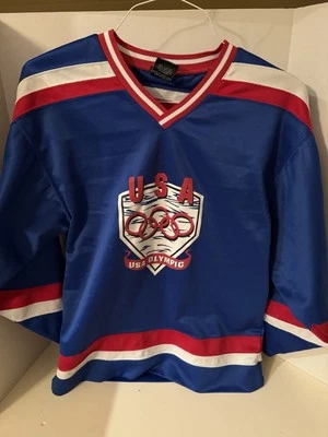 Camiseta de colección Team USA HOCKEY para niño talla L olímpica JC Penney rara Foto 1 de 4