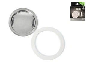 Bialetti Silicone Gasket And Stainless Steel Filter For 6 Cup Coffee Maker - Picture 1 of 5
