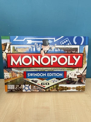 Hasbro Winning Moves Monopoly Swindon Edition Board Game. VGC - Image 1 of 4