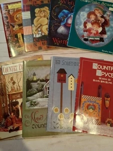 Lot of 8 Primitive Tole Painting Books Country Tole Painting Patterns - Picture 1 of 11