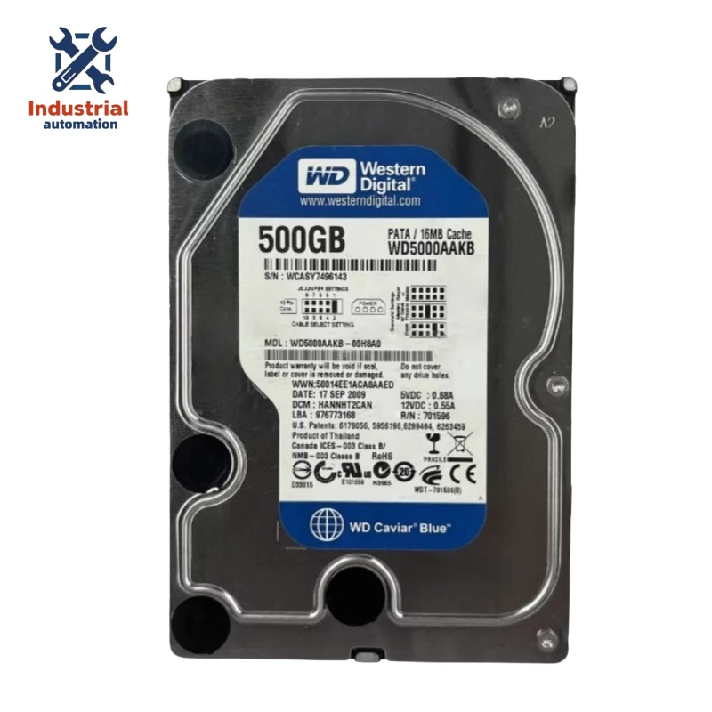 WD5000AAKB 1PCS NEW Western Digital 500GB 7200RPM PATA/IDE 3.5-in Hard Drive - Image 1 of 4