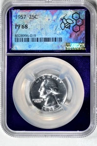 1957 25C Washington Quarter NGC PR68 - Picture 1 of 3