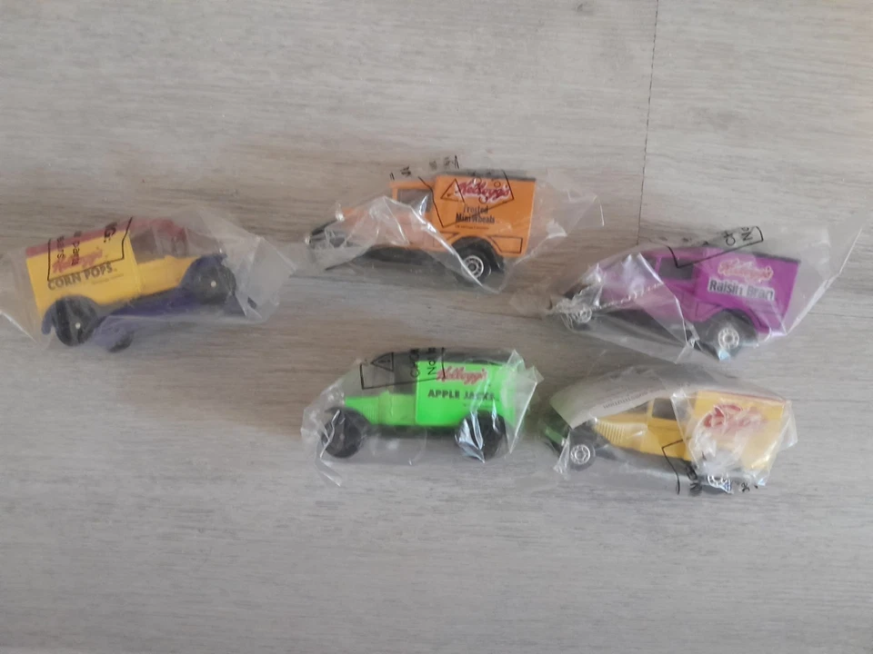 1979/1989 Matchbox Kellogg's Cereal Premium Diecast Model A & T Truck Set of 5 - Image 1 of 2