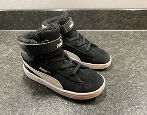 Puma Sneaker Mid Cut Vikky V2 schwarz grau gefüttert Gr. 27 Kinder - Bild 1 von 5