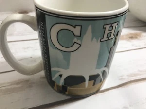 2003 Starbucks Barista CHICAGO DECO buckingham fountain City Scene Mug Cup 16oz - Picture 1 of 4
