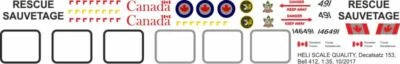 Decal 153 Bell 412 Griffin Rescue - Image 1 of 2