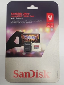 SanDisk Ultra microSDXC UHS-I Card 128GB with Adapter  - Picture 1 of 4