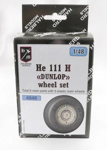 Heinkel He 111 H "Dunlop" Halberd Models Laufradsatz 1/48 Bausatz - Bild 1 von 10
