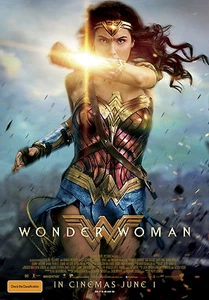 PÓSTER DE PELÍCULA DE MUJER MARAVILLA GAL GADOT DIANA PRINCE CHRIS PINE ROBIN WRIGHT JENKINS - Imagen 1 de 1