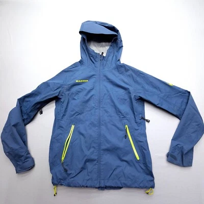 Mammut Ebba Dry Tech Rain Jacket Womens Medium Blue Lightweight Hiking *Wear* - Image 1 of 4