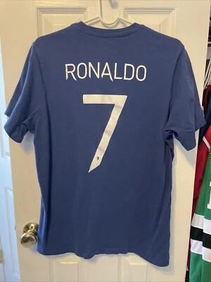 Cristiano Ronaldo Manchester United Football Adidas Men's Blue Soccer Shirt XL - Image 1 of 2