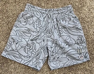 Looney Toons Bugs Bunny Shorts Mens Size Large Gray Sweat Shorts Embroidered - Picture 1 of 13