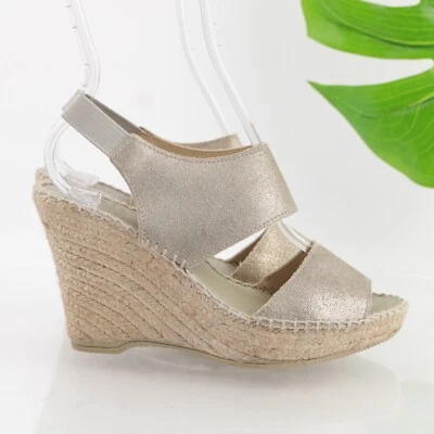 Sandalia Andres Assous Mujer Rebecca Talla 36 5.5 Plata Alpargata Cuña Plataforma Foto 1 de 4