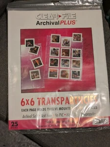 Archivos transparentes Archivo 6X6 Almacenamiento Archivo Hojas Archivado Película Transparencias Diapositiva - Imagen 1 de 4