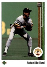 1989 Upper Deck Rafael Belliard ` Pittsburgh Pirates #90