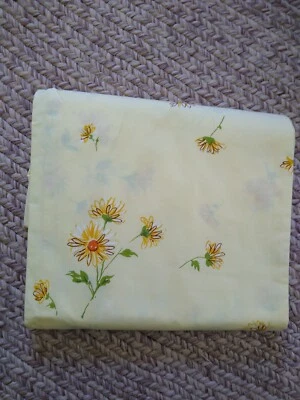 Sábana plana doble floral margarita amarilla Pacific Miracale nueva de colección Foto 1 de 3