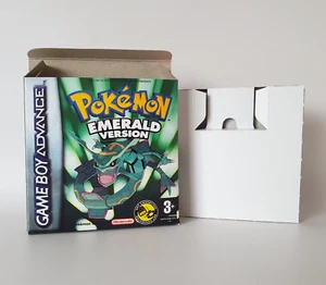 Pokémon Esmeralda GBA Gameboy Advance PAL Hecho a Mano Vacía Caja y Bandeja de Repuesto - Imagen 1 de 7