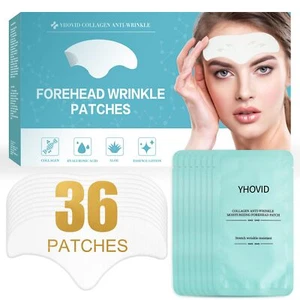 36 Pcs Forehead Wrinkle Patches - Anti Wrinkle Facial Patches with Collagen and - Picture 1 of 7