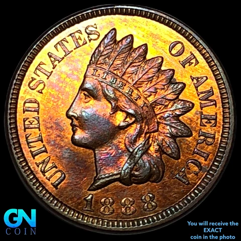 1888 Indian Head Cent Penny  #E3753 Cover