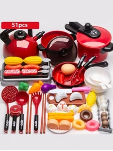 Children's Educational Simulation Play House Kitchen Cooking Set for Girls - Picture 1 of 9