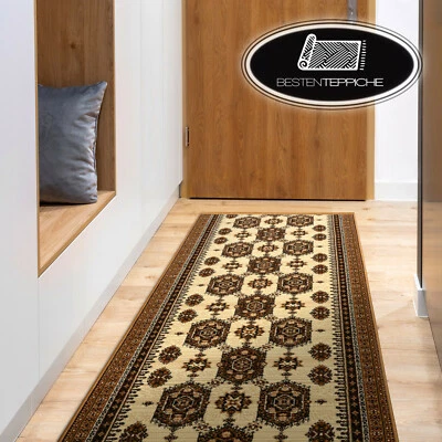 Modernen billig Läufer BCF UHREN beige geometrisch, abstract Breite 70-120 cm  - Bild 1 von 4