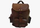 Vintage Leather Backpack Shoulder Bag Rucksack School Book Handbags 12 In Small